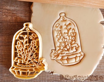 Aquarium Goldfish Pet Animal Glass Plants Decoration Fishbowl Fish Tank Home Village Nature Sweet Cookie Cutter Pastry Fondant Dough Biscuit