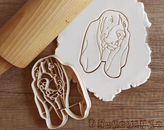 Basset Dog Cookie Cutter Pastry Fondant Dough Biscuit