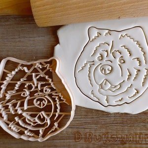 Chow Chow Dog Face Body Parson Dog Doggy Pet Animal Cookie Cutter Pastry Fondant Dough Biscuit