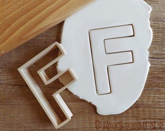 Letras del alfabeto Cortador de galletas Pastelería Fondant Masa Galleta