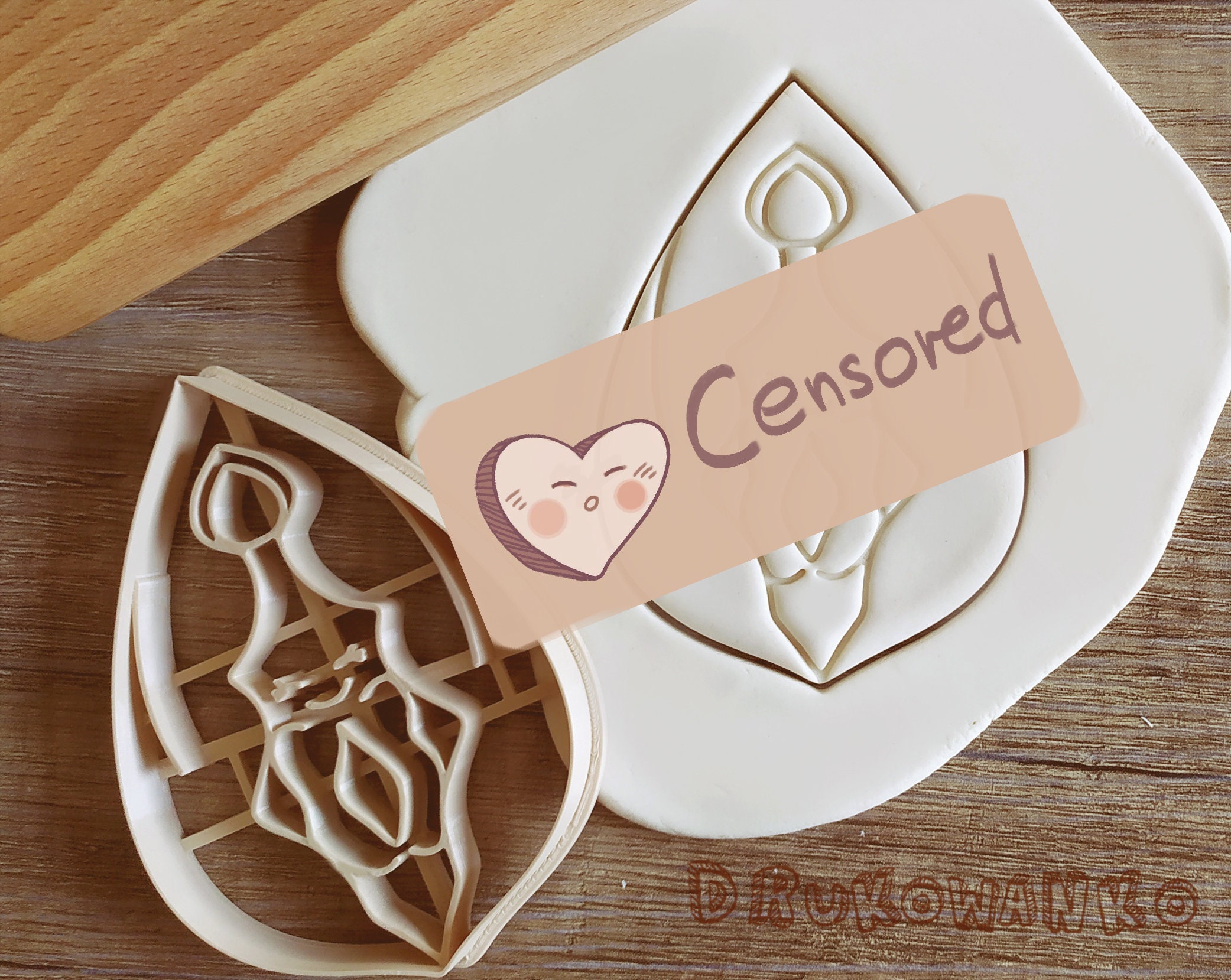 You can also order every of my detailed cookie cutters as a set of two sepa...