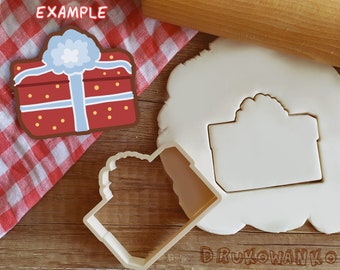 Present Christmas Cookie Cutter Pastry Fondant Dough Biscuit