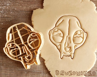 Cat Pet Kitty Skull Bone Animal Farm Biology Anatomy Correct Skeleton Cookie Cutter Pastry Fondant Dough Biscuit