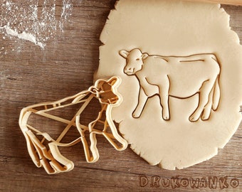 Cow Full Body Head Farm Milk Countryside Animal Animals Breeding Cookie Cutter Pastry Fondant Dough Biscuit