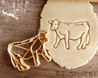 Vache corps entier tête ferme lait campagne animaux élevage emporte-pièce pâtisserie fondant pâte biscuit