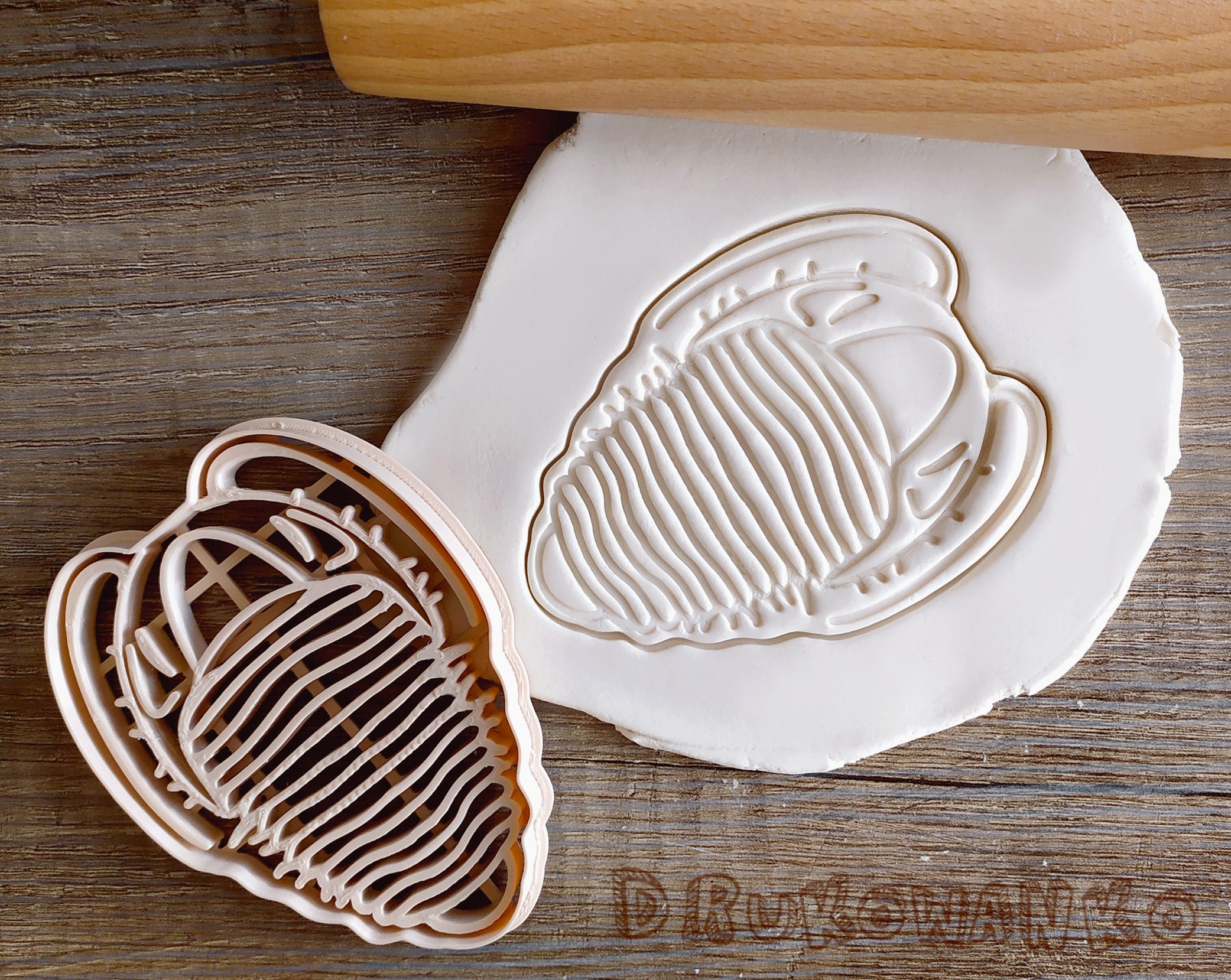 Trilobite Fossil Old Archeology Study Laboratory Science Medicine Body Cookie Cutter Pastry Fondant Dough Biscuit