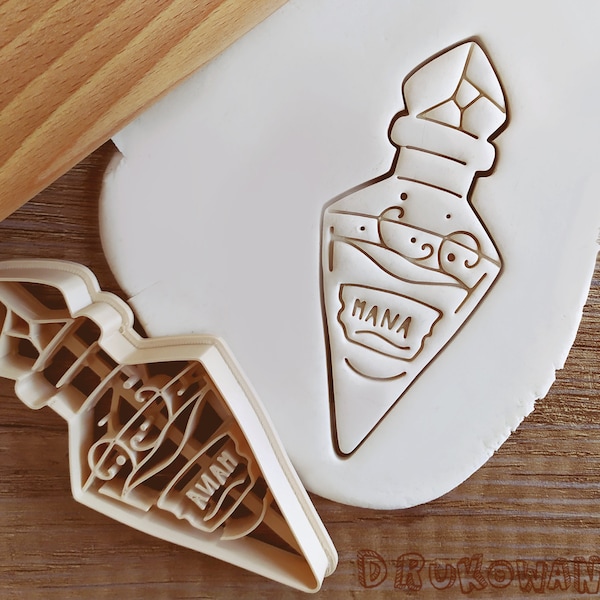 Mana Potion RPG Mystic Magic Magical Cookie Cutter Pastry Fondant Dough Biscuit