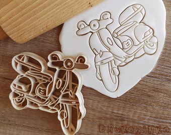 Scooter Bus Cars Speed Race Cookie Cutter Pastelería Fondant Masa Galleta