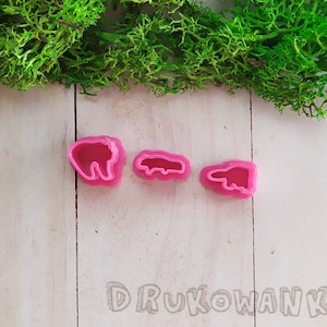 Set of 3 Sweet Pandas Red Panda Polymer Clay Cutter Mini Miniature Cookie Fondant Craft Handicraft Hobby Doll House Craftsmanship
