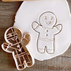 Cookie Man Happy Tree Christmas Gingerbread Cookie Cutter Pastry Fondant Dough Biscuit