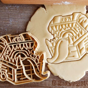 Mimic Chest Monster Medieval Fantasy DnD Dungeons and Dragons Evil RPG Cookie Cutter Pastry Fondant Dough Biscuit