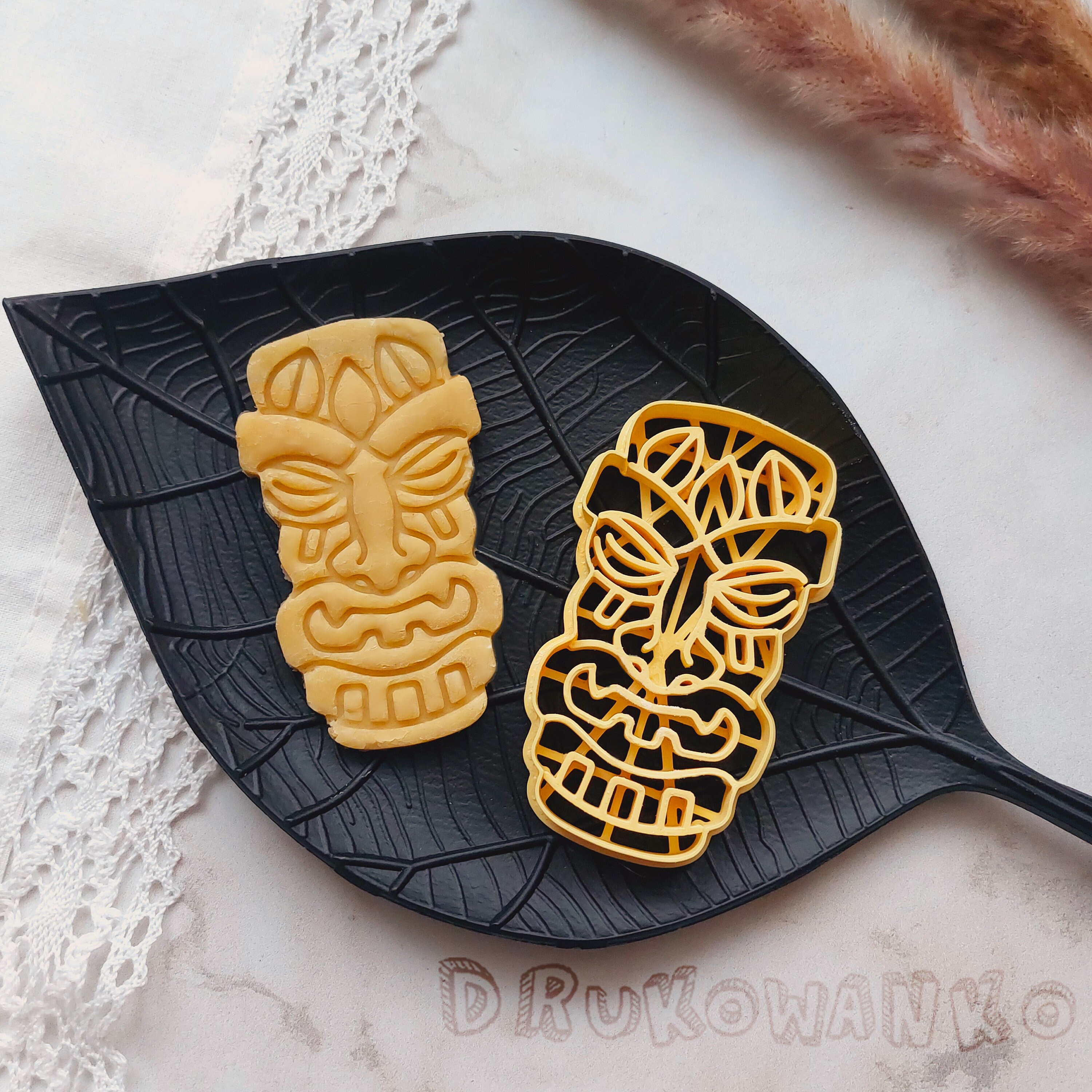 Tribal Voodoo African Mask Mystic Magic Magical Tribe Type 2 Cookie Cutter Pastry Fondant Dough Biscuit