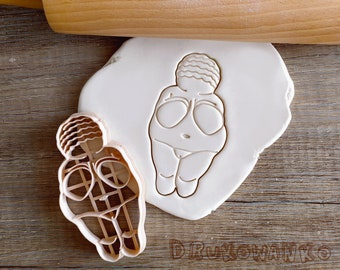 Venus of Willendorf Symbol Monument Museum Paleolithic Cookie Cutter Pastry Fondant Dough Biscuit