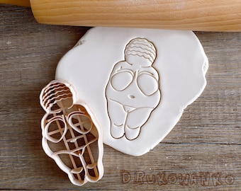 Venus of Willendorf Symbol Monument Museum Paleolithic Cookie Cutter Pastry Fondant Dough Biscuit