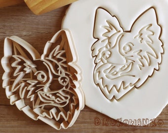 Papillon Head Dog Cookie Cutter Pastry Fondant Dough Biscuit