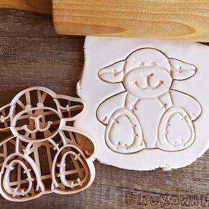 Sheep Teddy Head Forest Cartoon Character Plush Kid Toy Children Cookie Cutter Pastry Fondant Dough Biscuit