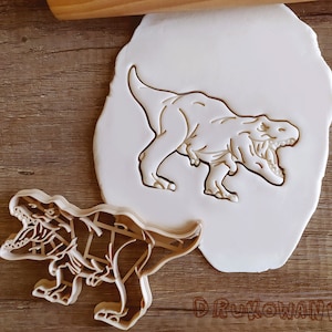 Tyrannosaurus TRex T-Rex T-Rex Dinosaurier Jäger Dino Aggresive Pey Kämpfer Schädel Knochen Cookie Cutter Gebäck Fondant Teig Keks