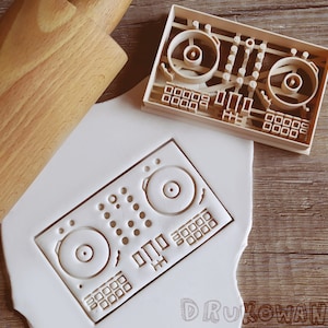 DJ Console Disco Party Music Art Instument Cookie Cutter Pastry Fondant Dough Biscuit