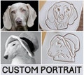 Custom Pet Animal Dog Portrait Gift Personalized Face Cookie Cutter Pastry Fondant Dough Biscuit