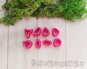 Set of 8 Birds Ara Cockatiel  Cockatoo Polymer Clay Cutter Mini Miniature Cookie Fondant Craft Handicraft Hobby Doll House Craftsmanship