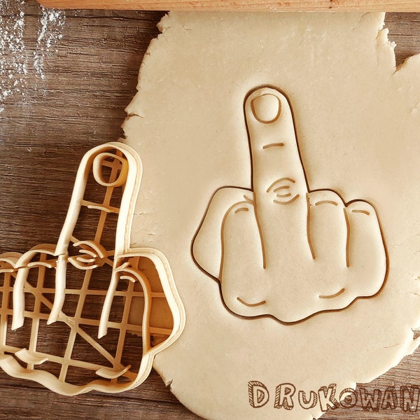 Mittelfinger Hand Finger Mittelfinger Cookie Cutter Gebäck Fondant Teig Keks