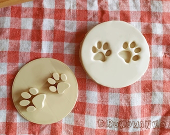 Sweet Paw Paws Animal Pet Stamp Embosser Cookie Cutter Pastry Fondant Dough Biscuit