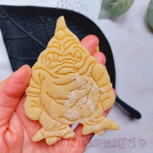 Ugly Flesh Monster Medieval Fantasy DnD Dungeons and Dragons Evil RPG Mana Health Fight Mage Cookie Cutter Pastry Fondant Dough Biscuit