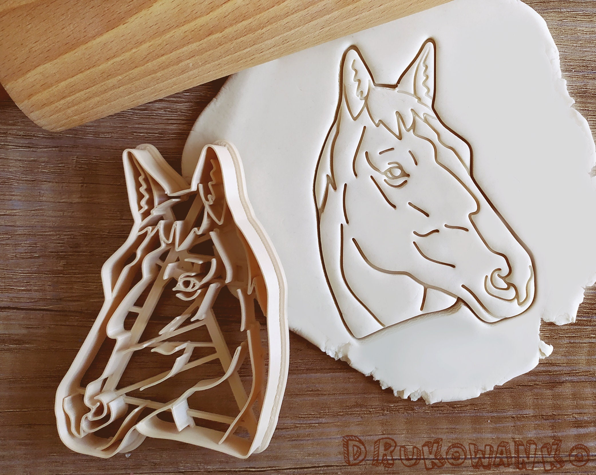Horse Three Horses Cookie Cutter Pastry Fondant Dough Biscuit Etsy