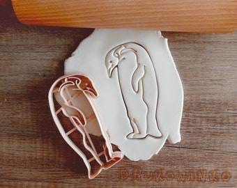 Penguin Bird Set of 2 Antarctica Antarctic Cookie Cutter Pastry Fondant Dough Biscuit