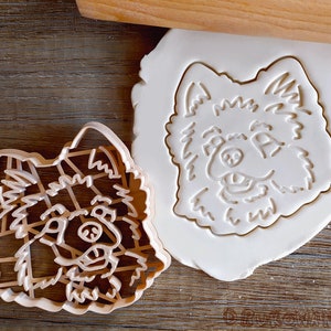 Pomerania Pom Spitz Pomerania Perro Perrito Mascota Animales Amigo animal Cortador de galletas Pastelería Fondant Masa Galleta