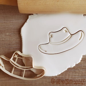Cappello Cowboy Texas USA America Villaggio Campagna Tagliabiscotti Pasticceria Fondente Pasta Biscotto