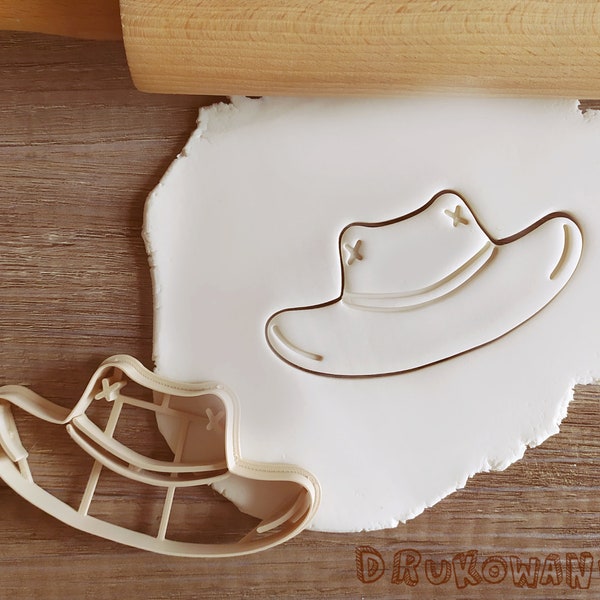 Hat Cowboy Texas USA America Village Countryside Cookie Cutter Pastry Fondant Dough Biscuit