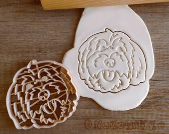 Labradoodle Goldendoodle Dog Face Body Parson Dog Doggy Pet Animal Cookie Cutter Pastry Fondant Dough Biscuit