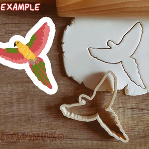 Ara, Cockatiel, Lovebird, Budgie Cookie Cutter Pastry Fondant Dough Biscuit