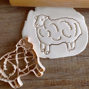 Sheep Farm Animal Easter Lamb Head Sheep Cookie Cutter Pastry Fondant Dough Biscuit