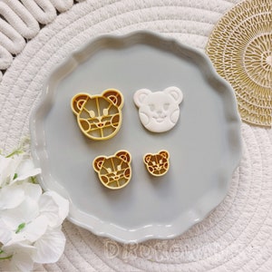 Bär Teddybär Plüschtier Kind Polymer Ton Cutter für Ohrringe Schmuck machen Micro Cutters Stempel Ton Werkzeuge Dekoration Kunst Handwerk