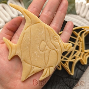Fish No 9 Flat Angelfish Sea Water Cookie Cutter Pastry Fondant Dough Biscuit