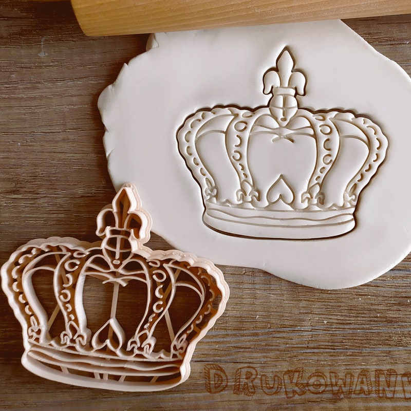 Tagliapasta A Forma Di Corona In Metallo, 10 Cm, Colore Giallo, Per Biscotti E Dolci - 3
