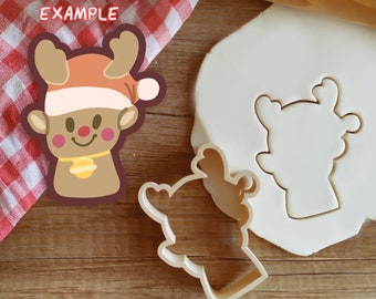 Reindeer Christmas Cookie Cutter Pastry Fondant Dough Biscuit