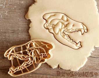 Wolf Forest Wild Mountains Predator Skull Bone Animal Farm Biology Anatomy Correct Skeleton Cookie Cutter Pastry Fondant Dough Biscuit