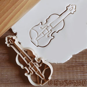 Cello Violin Music Art Instument Cookie Cutter Pastry Fondant Dough Biscuit