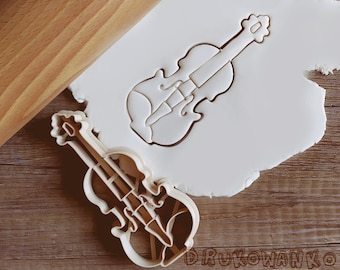 Cello Violin Music Art Instument Cookie Cutter Pastry Fondant Dough Biscuit