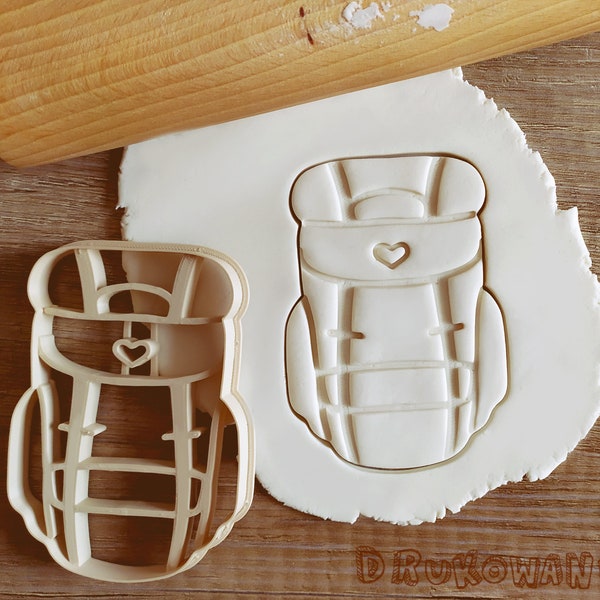 Backpack Rucksack Knapsack Camping Wild Beautiful Doodle Cute Cookie Cutter Pastry Fondant Dough Biscuit