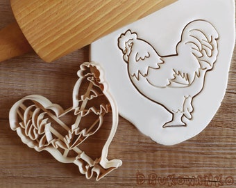 Rooster Farm Countryside Cookie Cutter Pastry Fondant Dough Biscuit