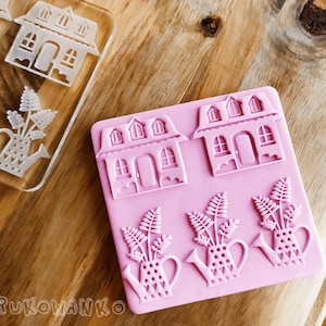 Home House Decor Tuin Classy Walls Ramen Deuren - Embosser Stempel voor koekjes, Cake Decorating, Deboss, Fondant, Cupcakes