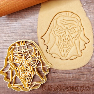 Dracula Vlad Vampire Portrait Scary Romania Monster Fantasy History Blood Drinking Bat Cookie Cutter Pastry Fondant Dough Biscuit