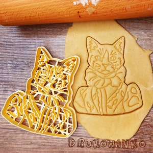 Royal Cat Queen Princess Castle Suit Elegant Pet Animal Lover Family Home Cookie Cutter Pastry Fondant Dough Biscuit