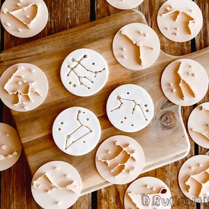 Znak zodiaku Koziorożec Wodnik Ryby Baran Byk Bliźnięta Rak Lew Panna Waga Skorpion Strzelec Wytłaczarka Foremka do ciastek Ciasto Fondant