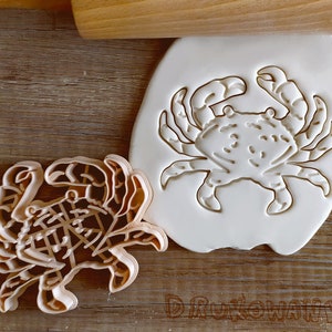 Realistic Crab Sea River Water Underwater Fish Octopus Life Animal Cookie Cutter Pastry Fondant Dough Biscuit