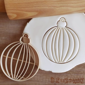 New Bauble Ball Tree Christmas Cookie Cutter Pastry Fondant Dough Biscuit
